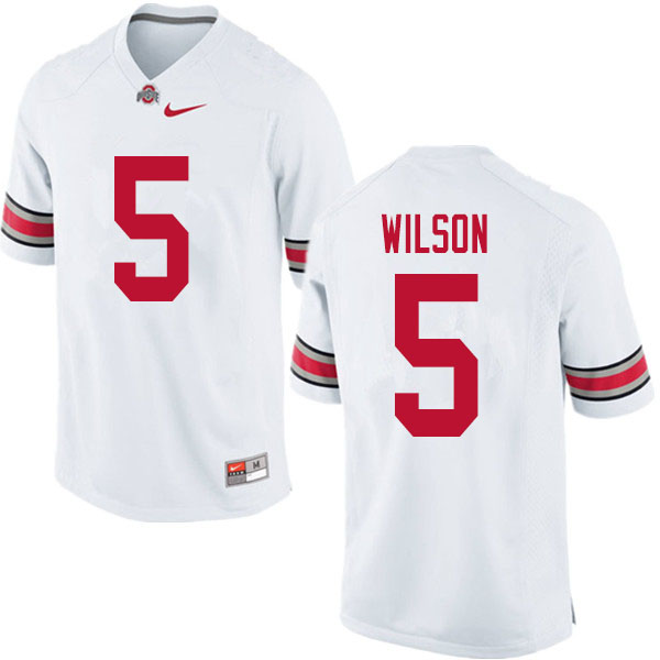 Men #5 Garrett Wilson Ohio State Buckeyes College Football Jerseys Sale-White